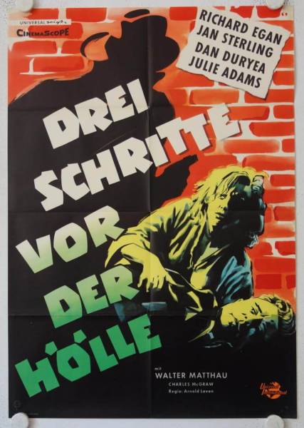 Drei Schritte vor der Hölle originales deutsches Filmplakat